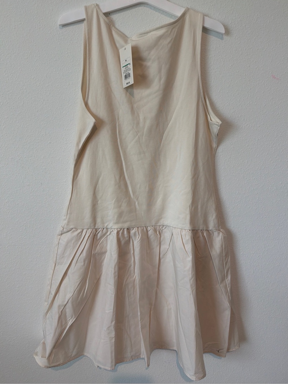 A new day Sleeveless Cream Drop-Waist Summer Dress - Picture 3 of 3